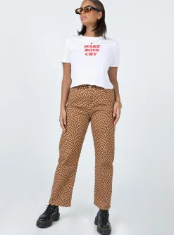 Princess Polly Motel Shrunk Teemake Boys Cry White Flash Sale