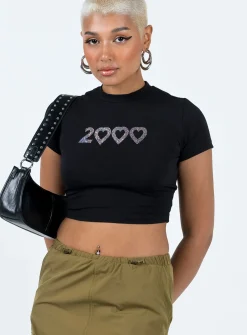 Princess Polly Motel Surtila Top  Black Fashion
