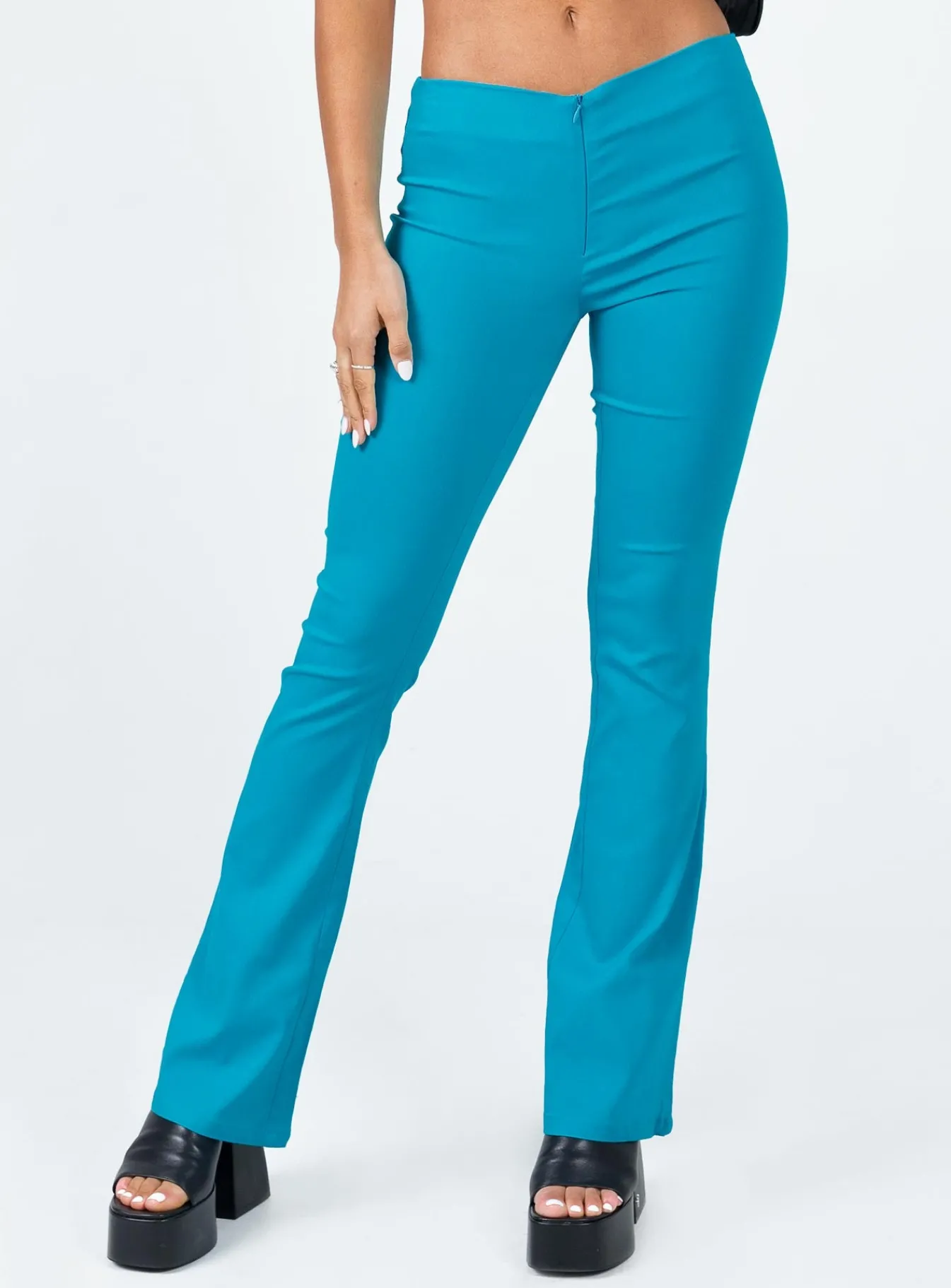 Princess Polly Motel Zenovia Trouser Tailoring Azure Blue Shop