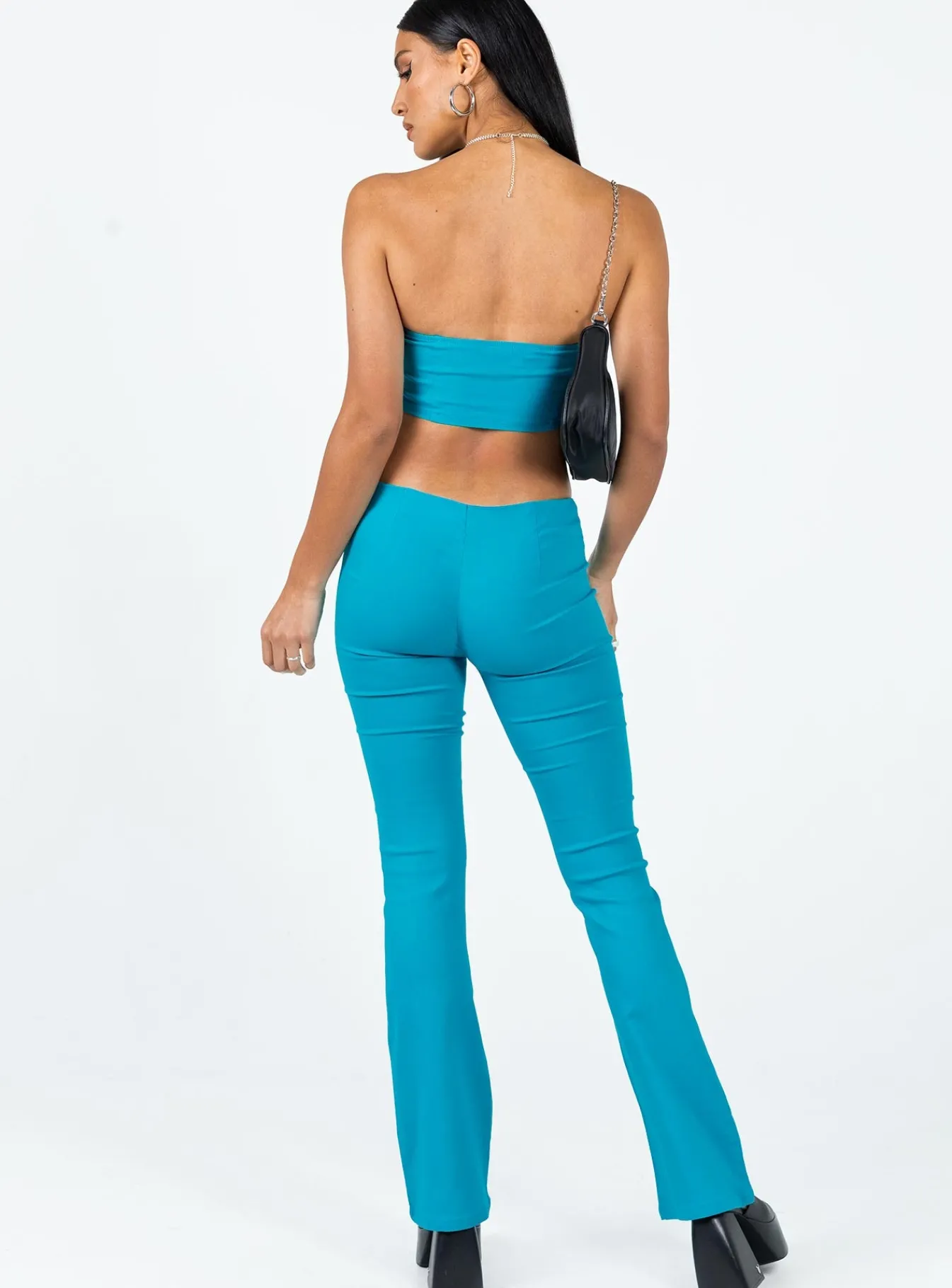 Princess Polly Motel Zenovia Trouser Tailoring Azure Blue Shop