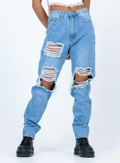 Princess Polly Moxie Straight Legjeans   Denim Hot