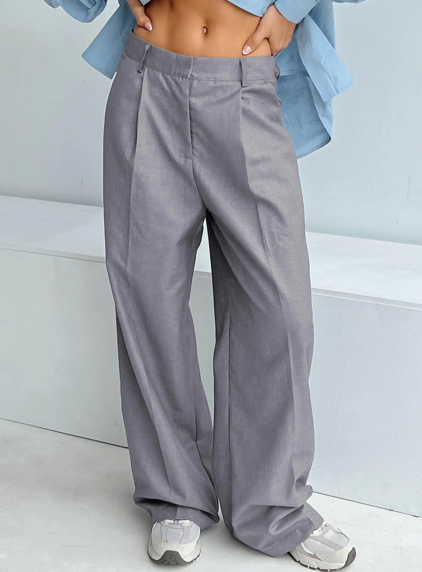 Princess Polly Mullholland Pants Slate Hot