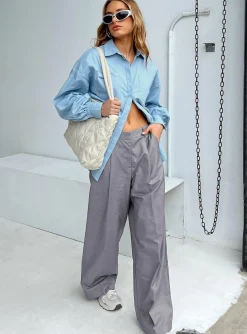 Princess Polly Mullholland Pants Slate Hot