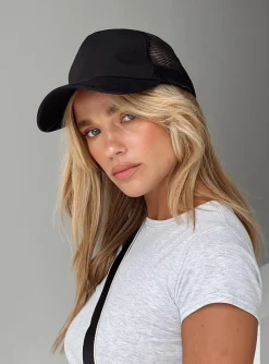 Princess Polly Mullins Cap  Black Sale