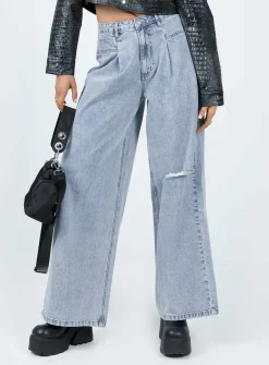 Princess Polly Murdock Wide Leg Jeans  Denim Discount