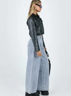 Princess Polly Murdock Wide Leg Jeans  Denim Discount