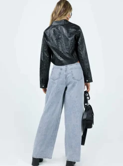 Princess Polly Murdock Wide Leg Jeans  Denim Discount