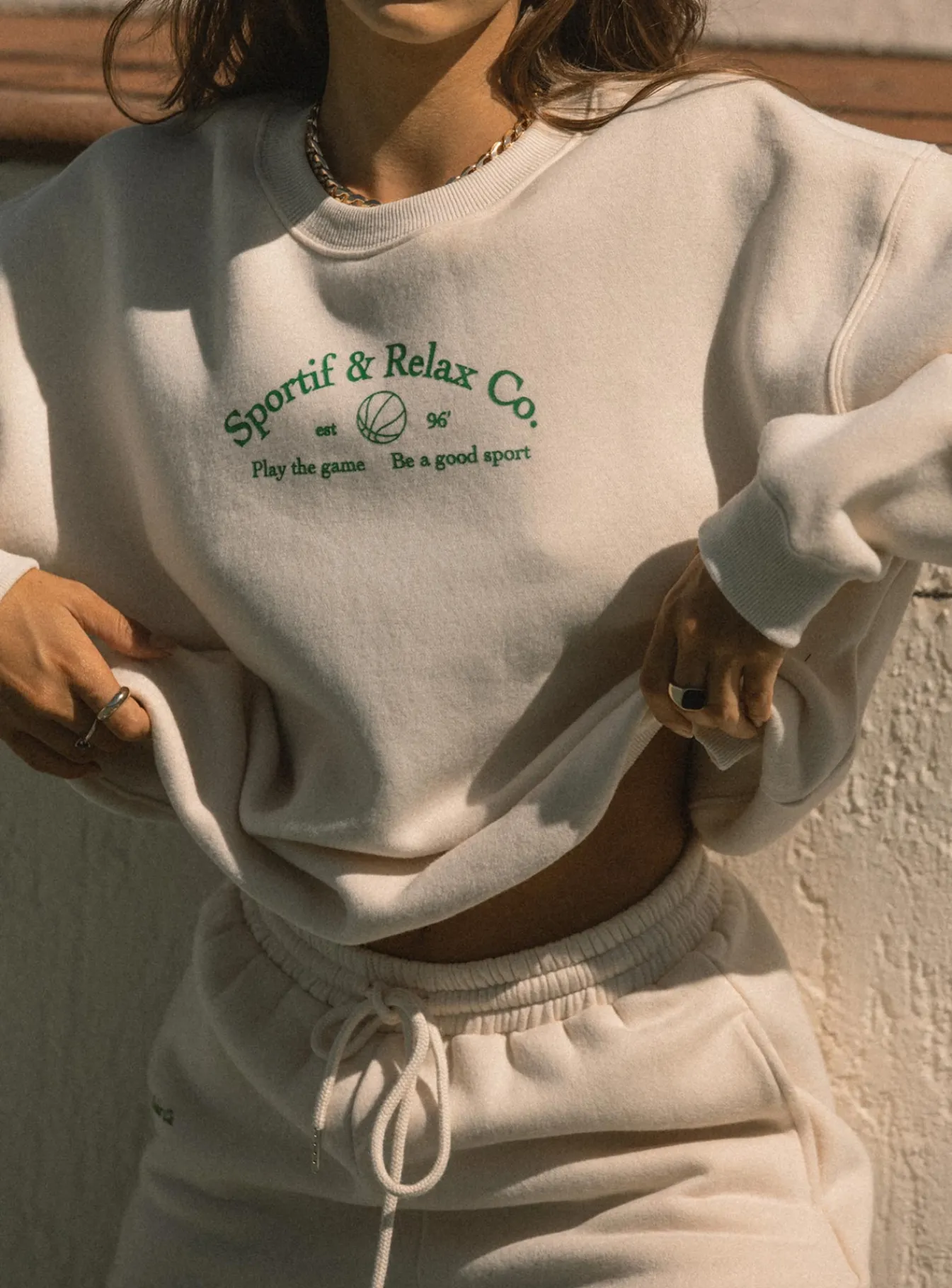 Princess Polly Mvp Oversized Crewneck Sweatshirt Cream Online