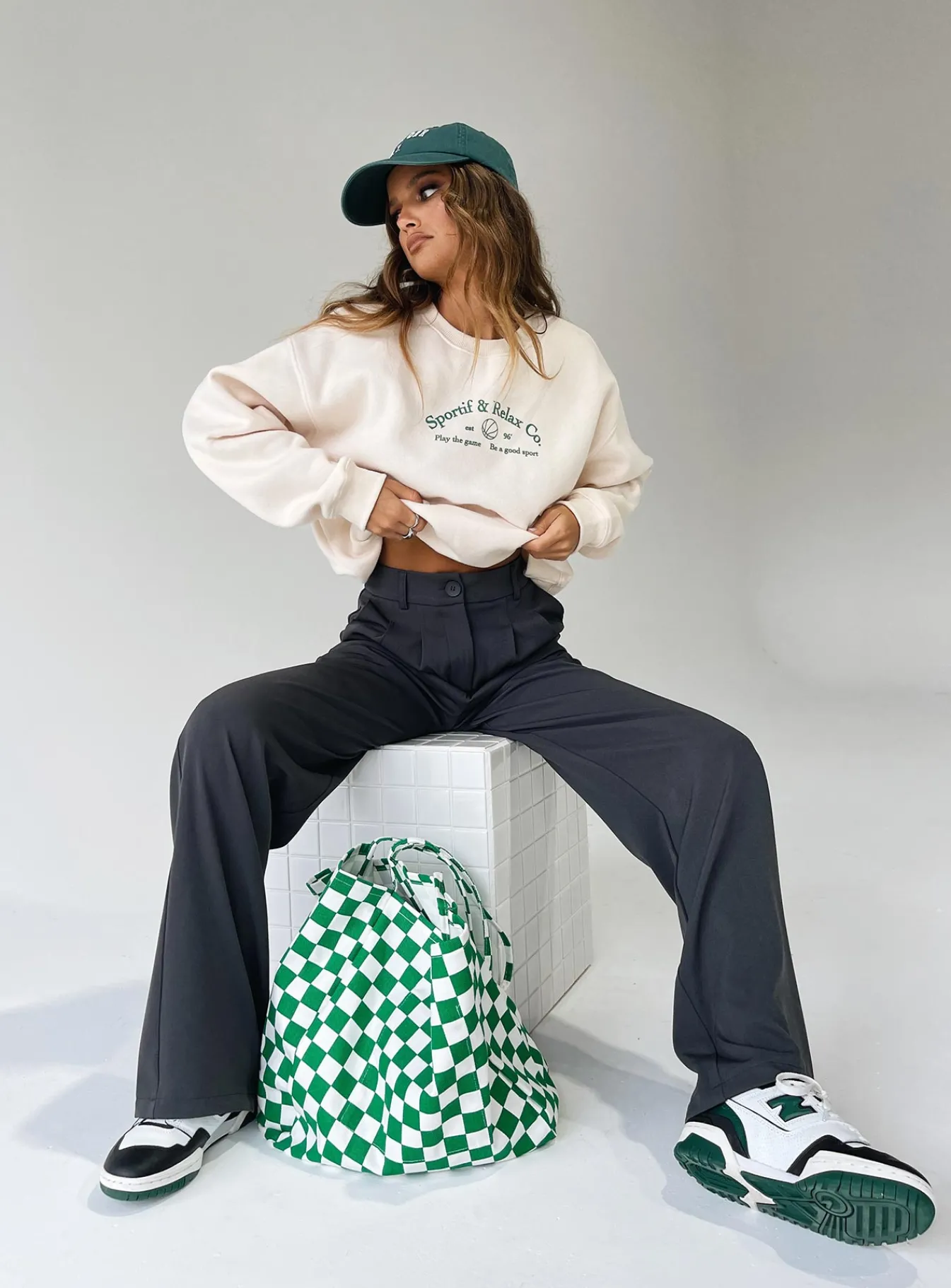 Princess Polly Mvp Oversized Crewneck Sweatshirt Cream Online