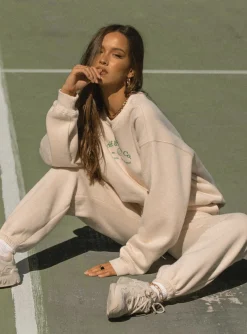 Princess Polly Mvp Sweat Pant Cream Best