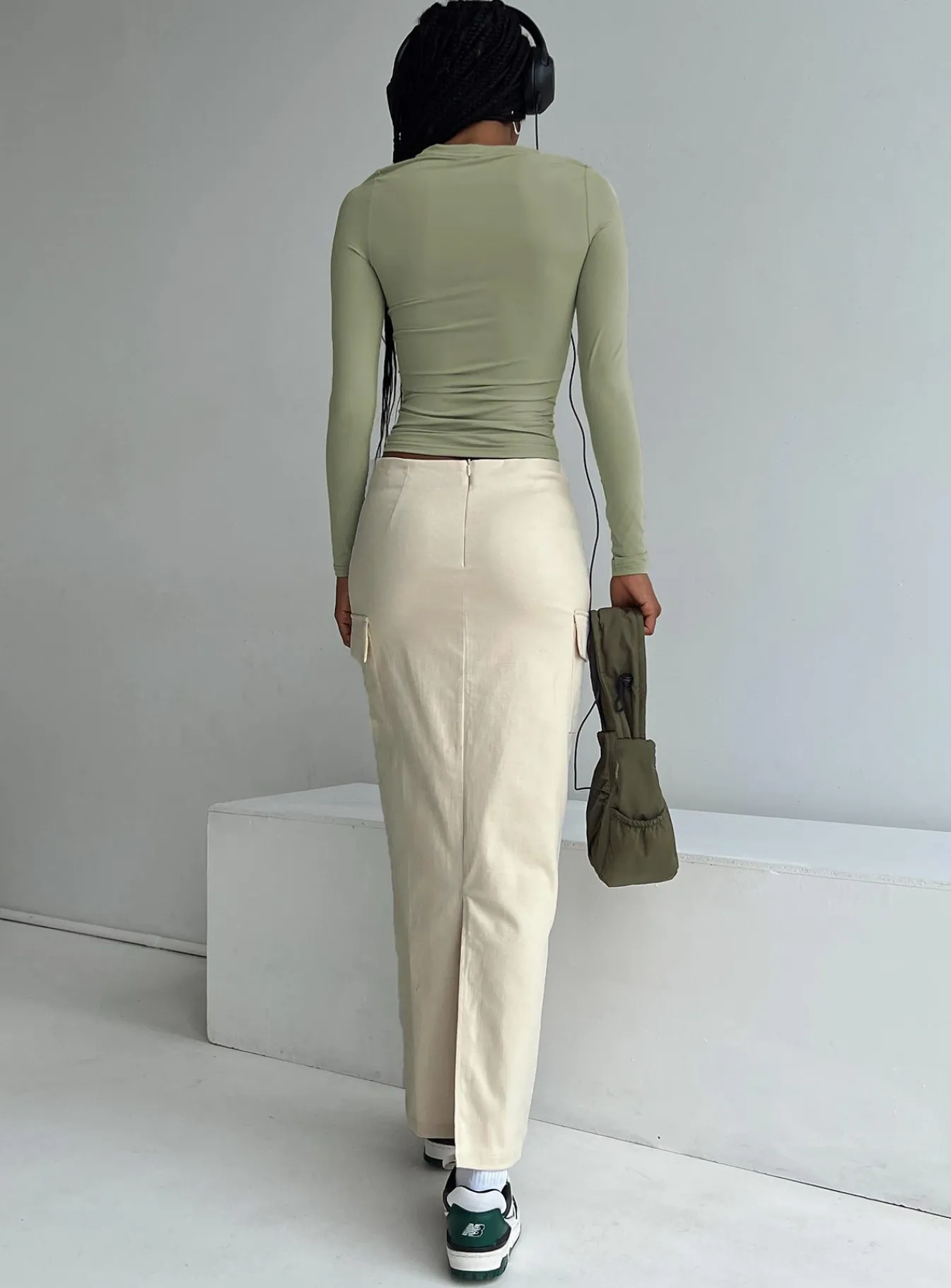 Princess Polly My Girl Maxi Skirt Beige Sale