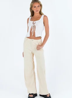 Princess Polly Myall Top White Ivory Discount