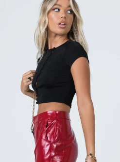 Princess Polly Mystic Wonder Top  Black Cheap