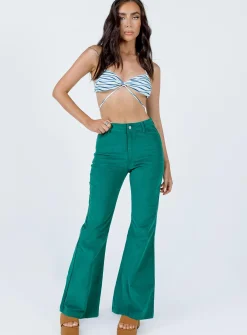 Princess Polly Nadia Pants  Green New