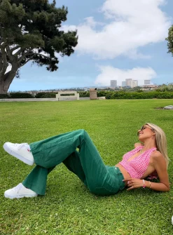 Princess Polly Nadia Pants  Green New