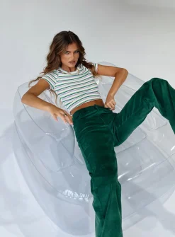 Princess Polly Nadia Pants  Green New