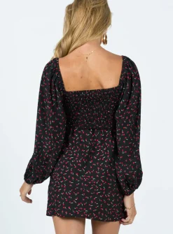 Princess Polly Nakita Long Sleeve Minifloral   Black Online