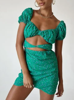 Princess Polly Nakita Mini Dress  Green Cheap