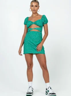 Princess Polly Nakita Mini Dress  Green Cheap