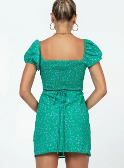 Princess Polly Nakita Mini Dress  Green Cheap