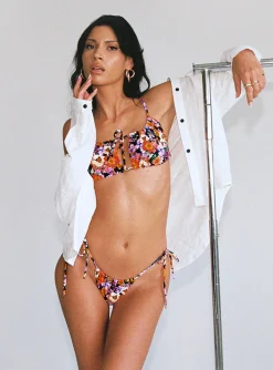 Princess Polly Nala Bikini Bottomsfloral Black Outlet
