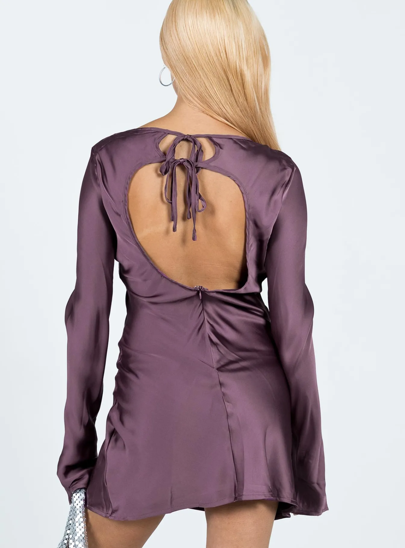 Princess Polly Namara Long Sleeve Mini Dress Purple Shop