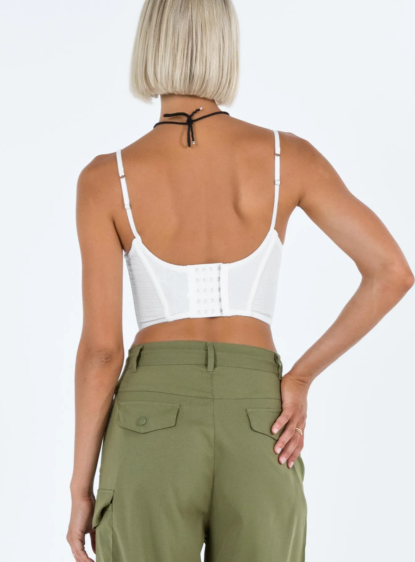 Princess Polly Nara Corset Top Ivory Hot