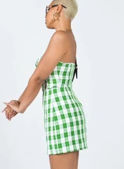 Princess Polly Natalia Mini Skirt  Green Best
