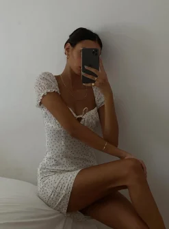 Princess Polly Natalina Mini Dress White / Red Shop