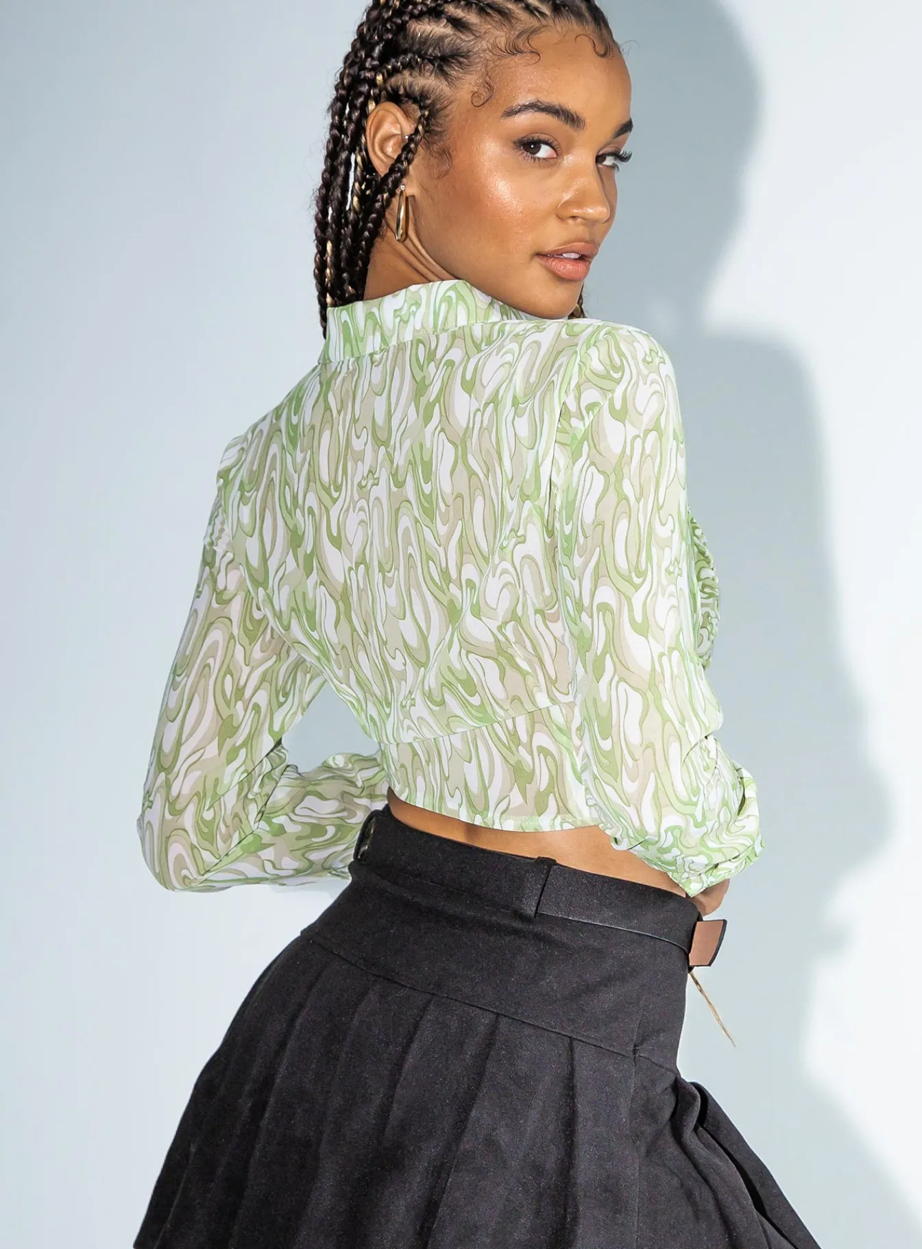 Princess Polly Nayo Long Sleeve Top Green Online