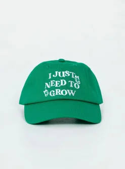 Princess Polly Need To Grow Dad Cap  Green Discount