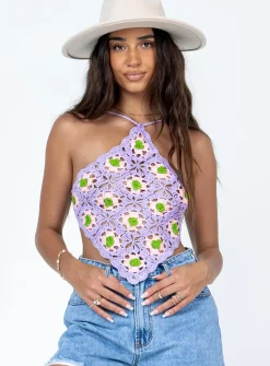 Princess Polly Neila Top  Purple Best Sale