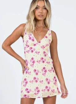 Princess Polly Nellie Mini Dress Yellow Floral Online