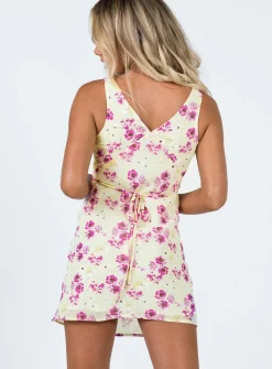 Princess Polly Nellie Mini Dress Yellow Floral Online