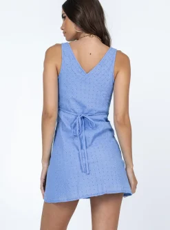 Princess Polly Nellie Mini Dress  Blue Sale