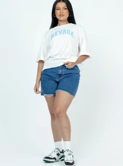 Princess Polly Nevada Graphic Tee  White Store