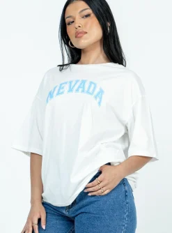 Princess Polly Nevada Graphic Tee  White Store