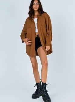 Princess Polly Neve Top   Brown Discount