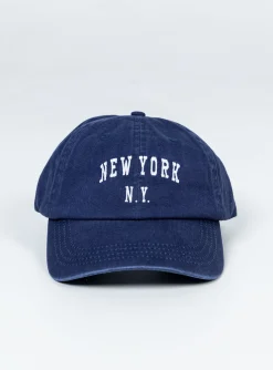 Princess Polly New York Dad Cap  Blue Shop