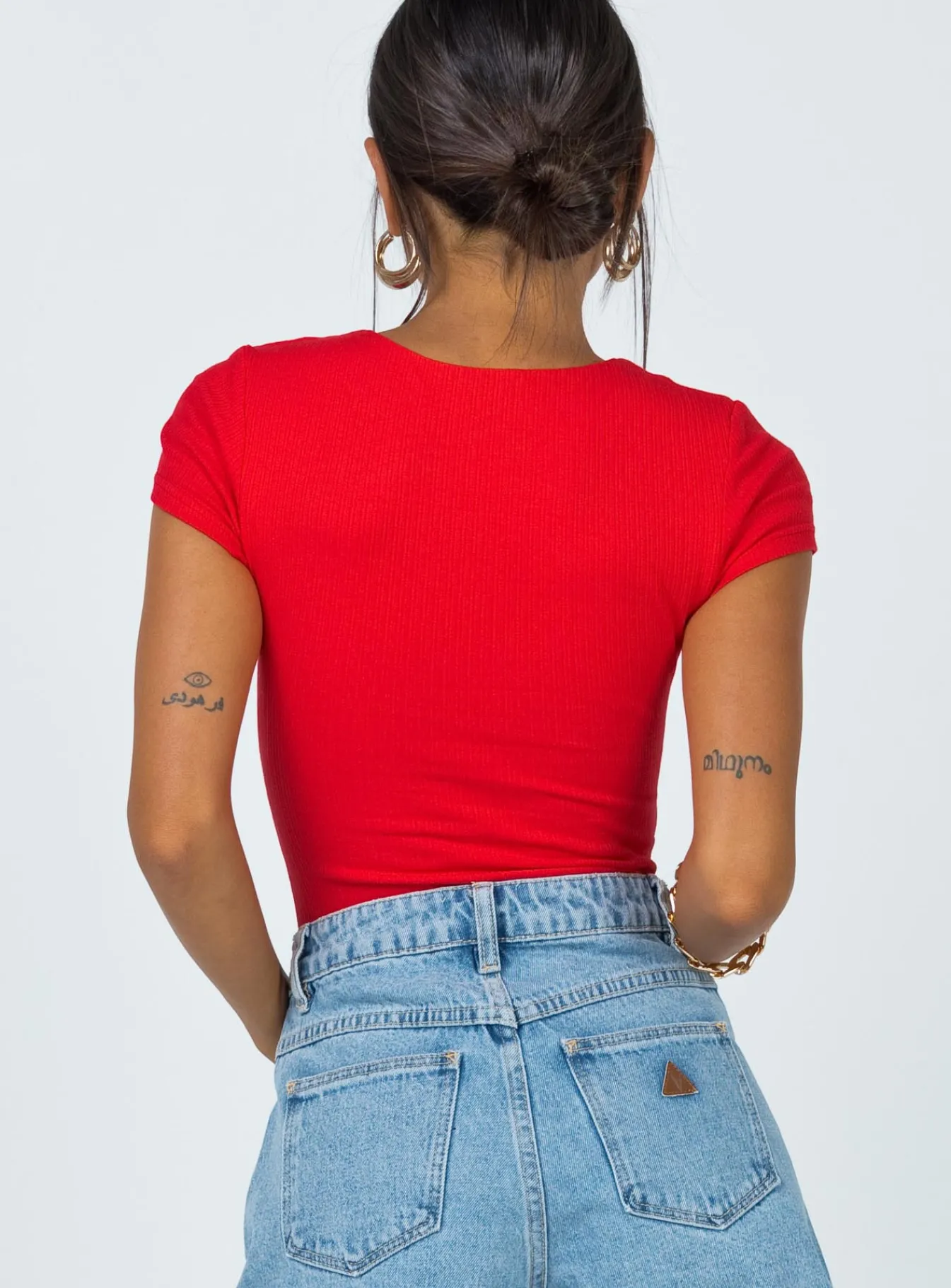 Princess Polly Nicola Bodysuit Red Discount