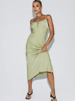 Princess Polly Nicoleta Midi Dress  Green Best