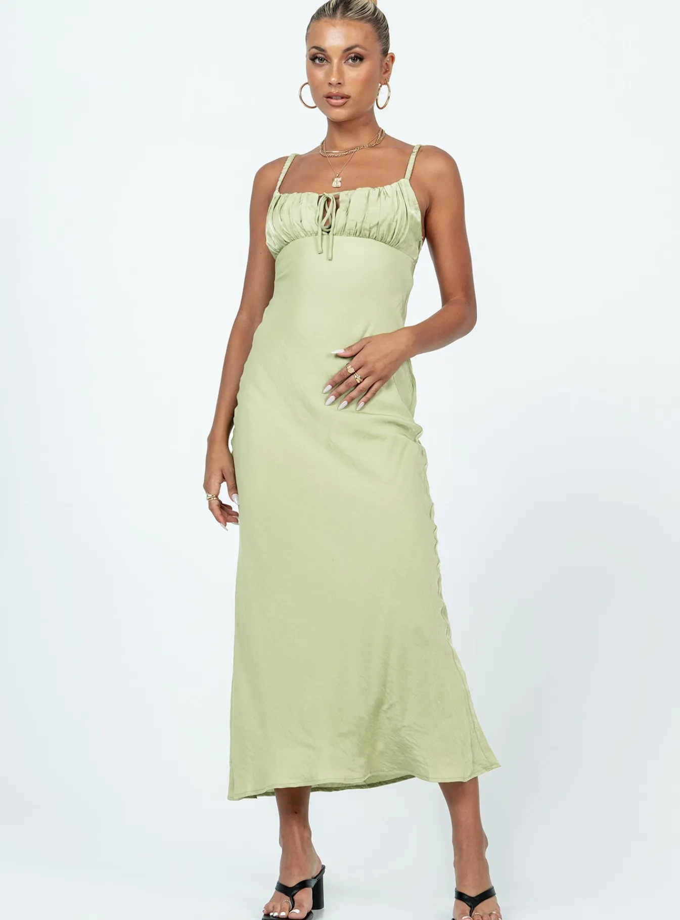 Princess Polly Nicoleta Midi Dress Green Best
