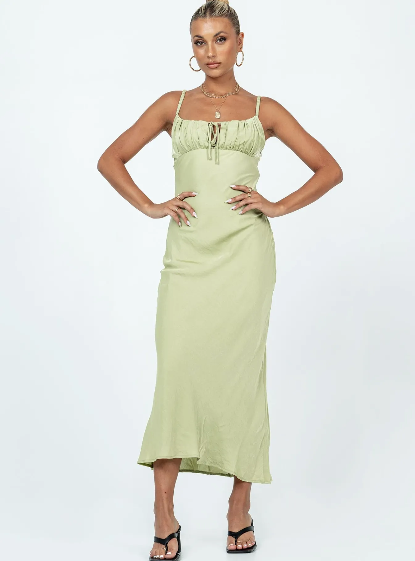 Princess Polly Nicoleta Midi Dress Green Best