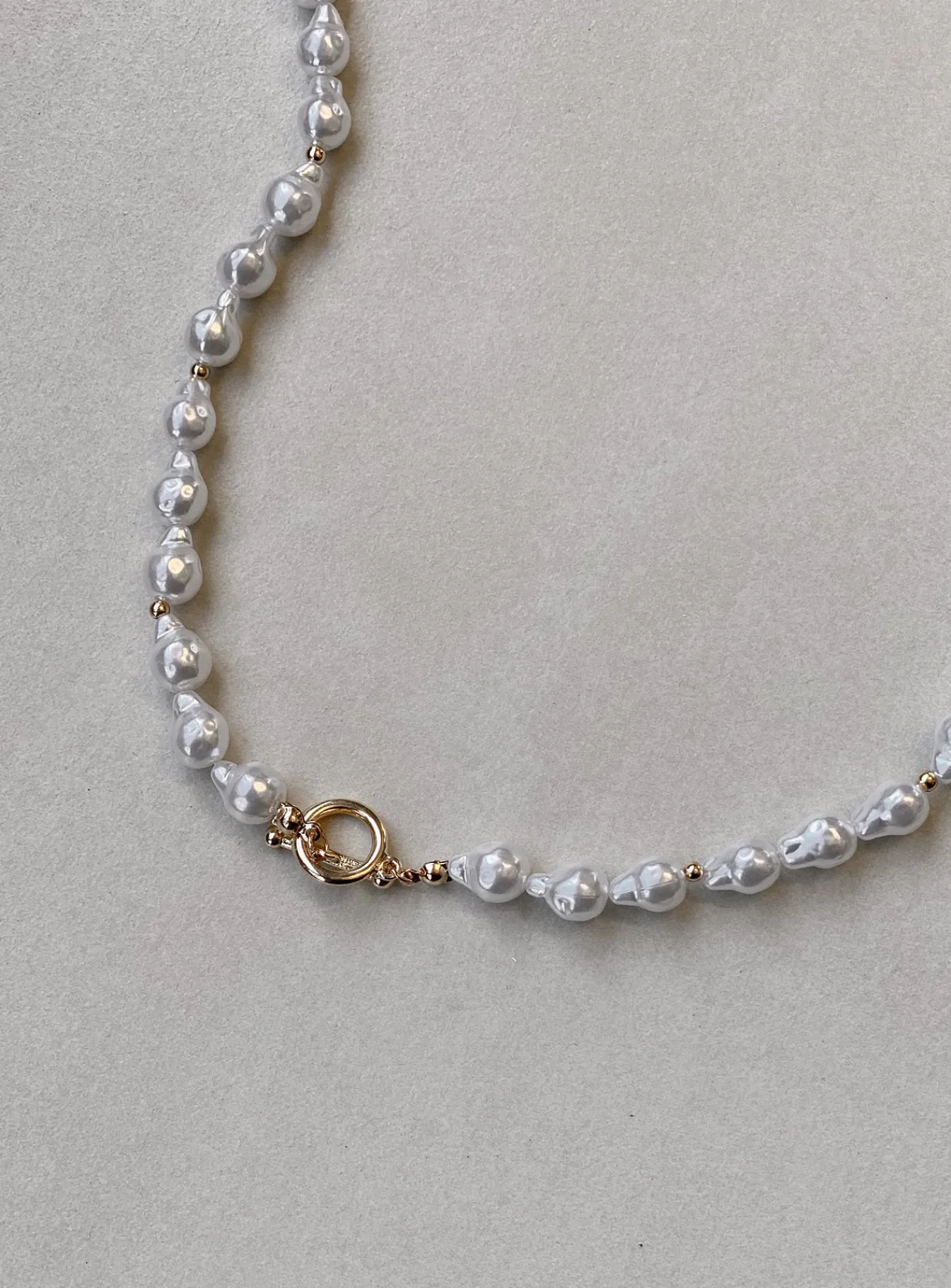 Princess Polly Nicolo Necklace Pearl Shop