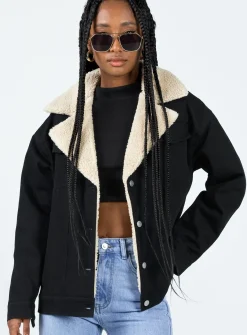 Princess Polly Nika Jacket  Black Best