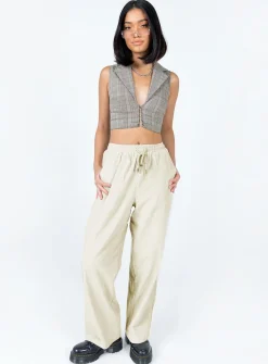 Princess Polly Nikita Cord Pant  Cream Store