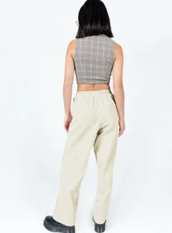 Princess Polly Nikita Cord Pant  Cream Store