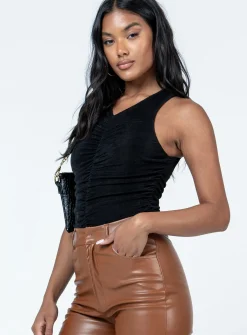 Princess Polly Nisha Bodysuit  Black Store