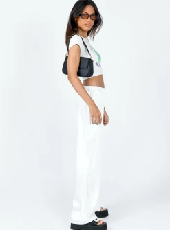 Princess Polly Nixie Pants  White Flash Sale