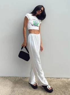 Princess Polly Nixie Pants  White Flash Sale